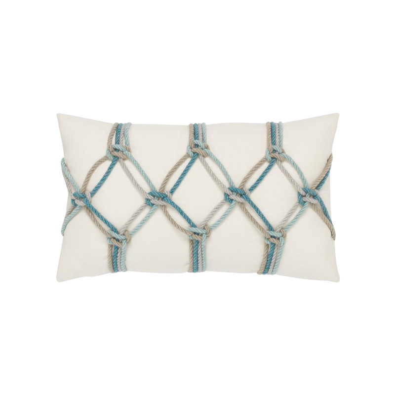 Lagoon Rectangular Indoor/Outdoor Pillow Cover & Insert, Acacia, Rectangular 12"H x 20"W