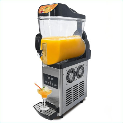 Commercial Slushy Machine 15l, Stainless Steel Smoothie Frozen Drink Maker With Self-cleaning Mode, 450w Frozen Drink Machine, Maker Smoothie Machine For Home Party Restaurants Cafe Bars