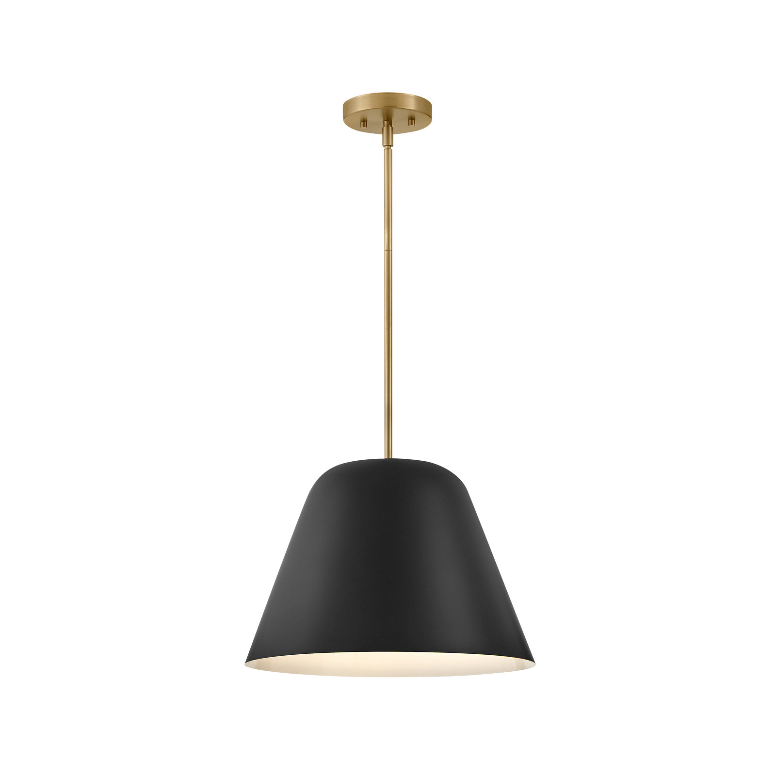 Cayson Single Light Metal Steel Pendant, Black, Black
