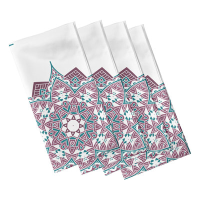 Jimmie Polyester Geometric Square Napkin