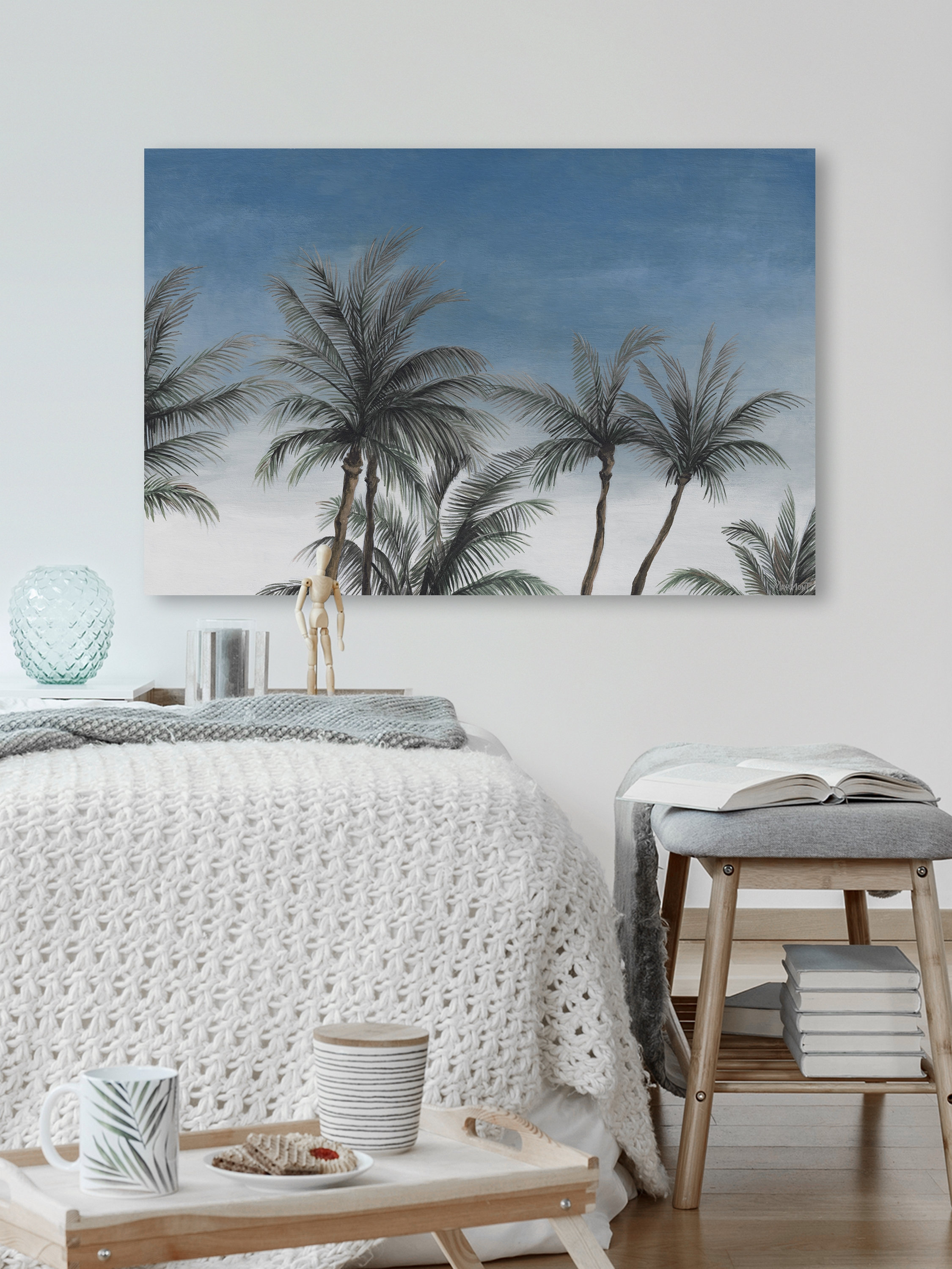 Sansibar Home 'Tropical Skyline' - Wrapped Canvas Painting Print ...