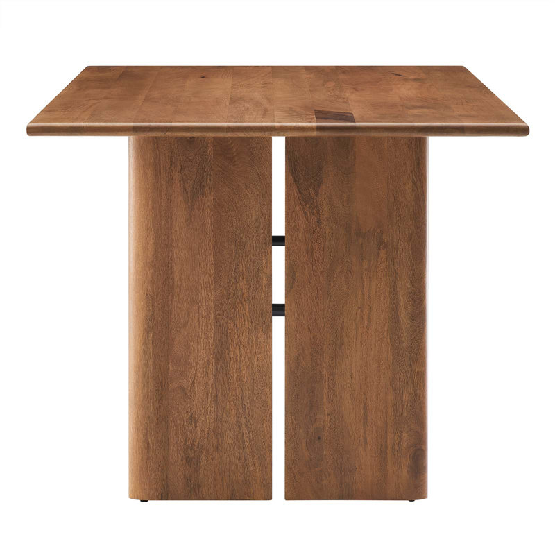 Amistad 60" Walnut Mango Wood Farmhouse Dining Table