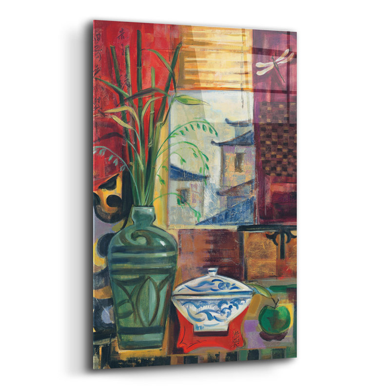  «Eastern Melody C» par Silvia Vassileva, art mural en verre acrylique, 16 po x 24 po, H 24 po x l 16 po