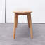 Banc en bois de chêne massif pour l'intérieur de la maison - Demi-rond, solide, polyvalent, décor naturel, ajoute du style