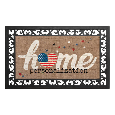 Kubrah Non-Slip Independence Day Doormat