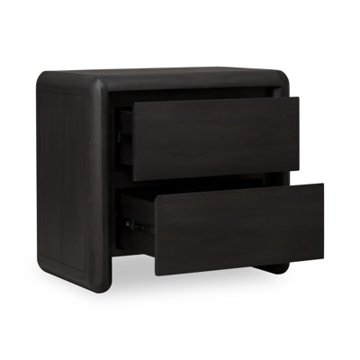 2-Drawer Acacia Nightstand