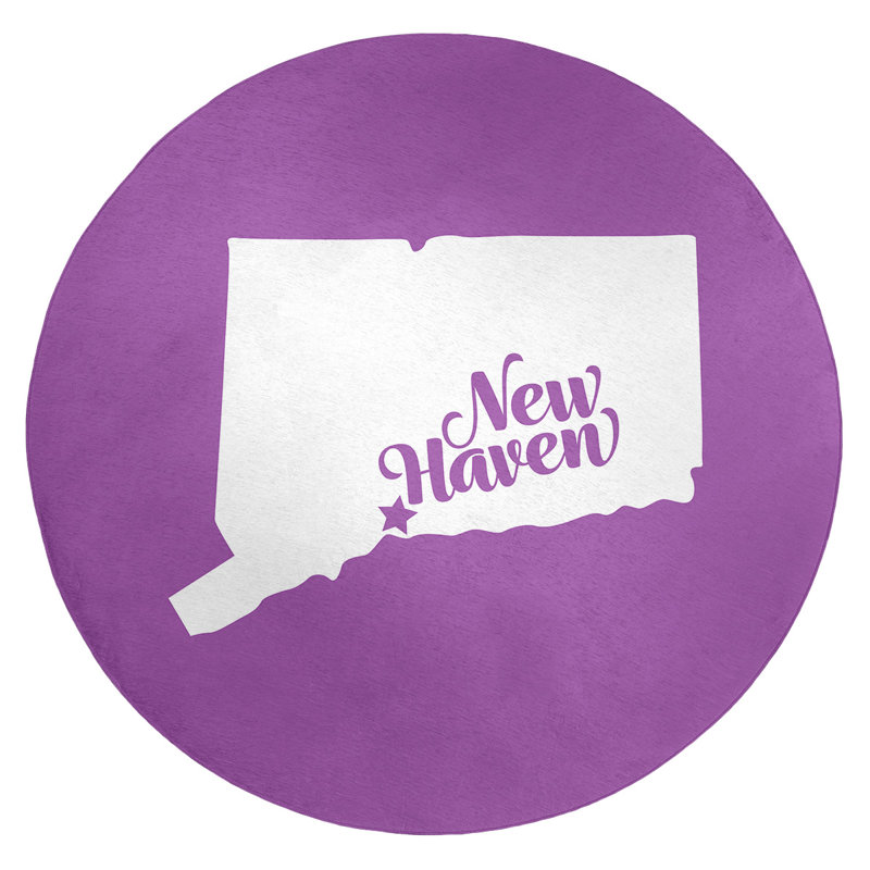 Tapis en poly-chenille new refuge connecticut, Rond 5 pi