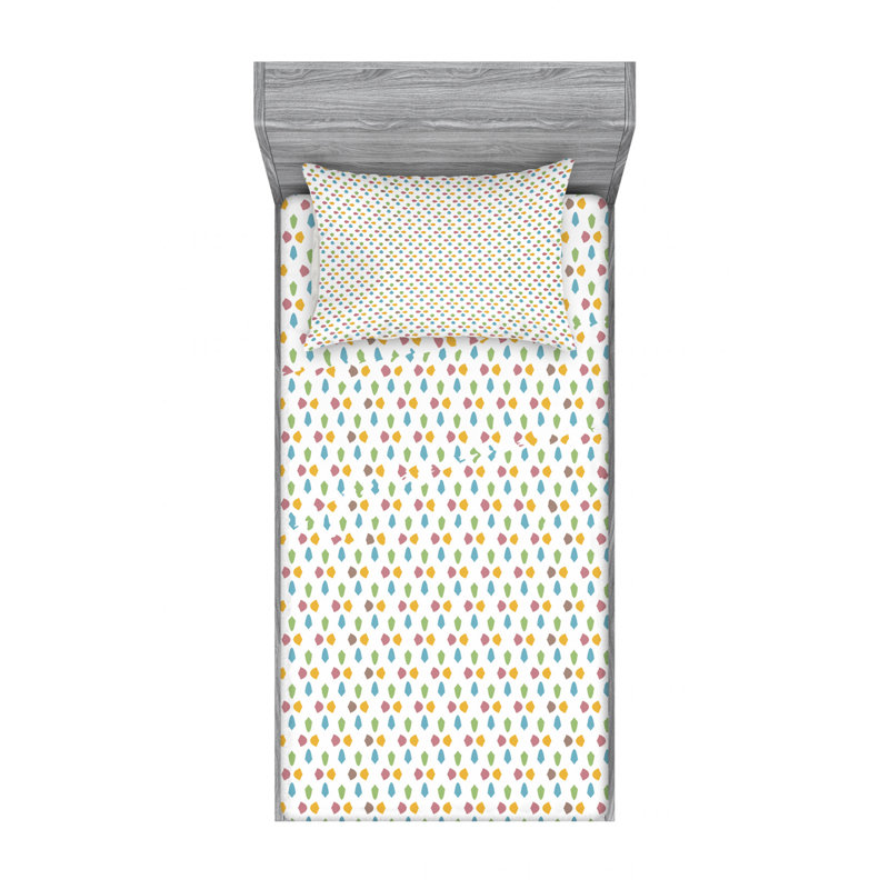 Microfiber Sheet Set, Twin Sheet Set with Fitted Sheet