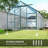 16' X 8' Aluminum Greenhouse Polycarbonate Walk-In Garden Greenhouse Kit With Adjustable Roof Vent, Rain Gutter And Sliding Door For Winter, Clear