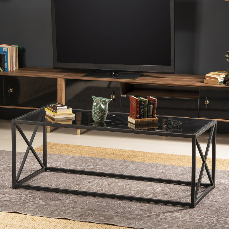 Besar Rectangular Coffee Table, Black
