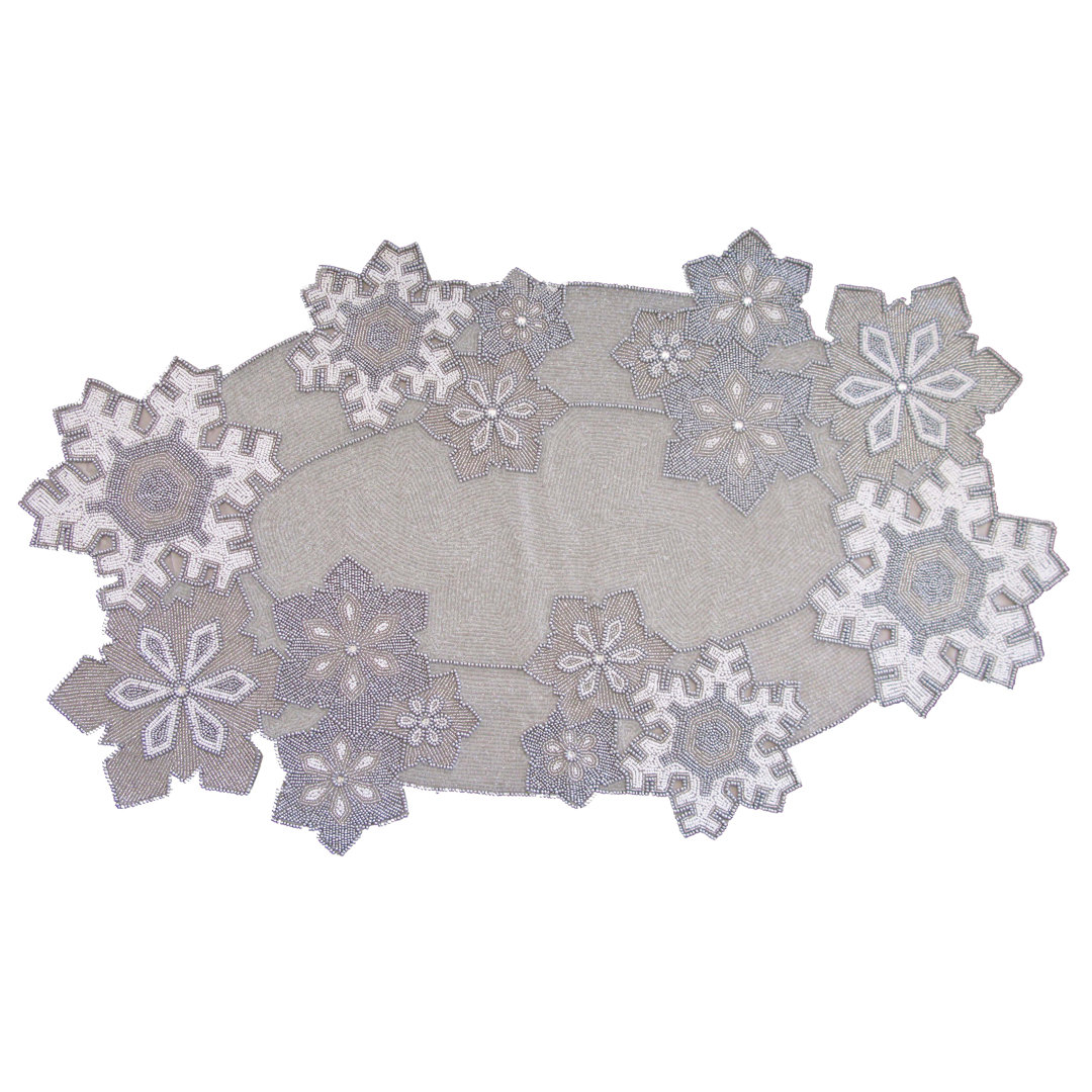 Geometric Oval Table Runner Golden Hill Studio