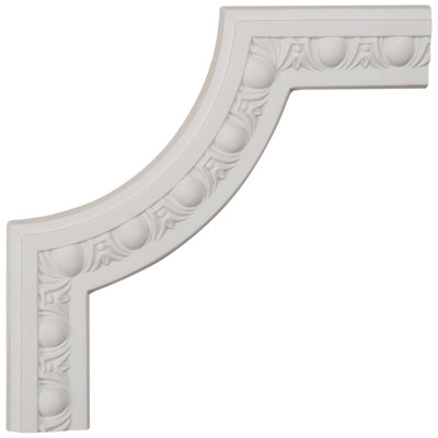 10"W X 10"H X 5/8"P Raymond Egg & Dart Panel Moulding Corner, 8-Pack (Matches Moulding PML02X00RA)