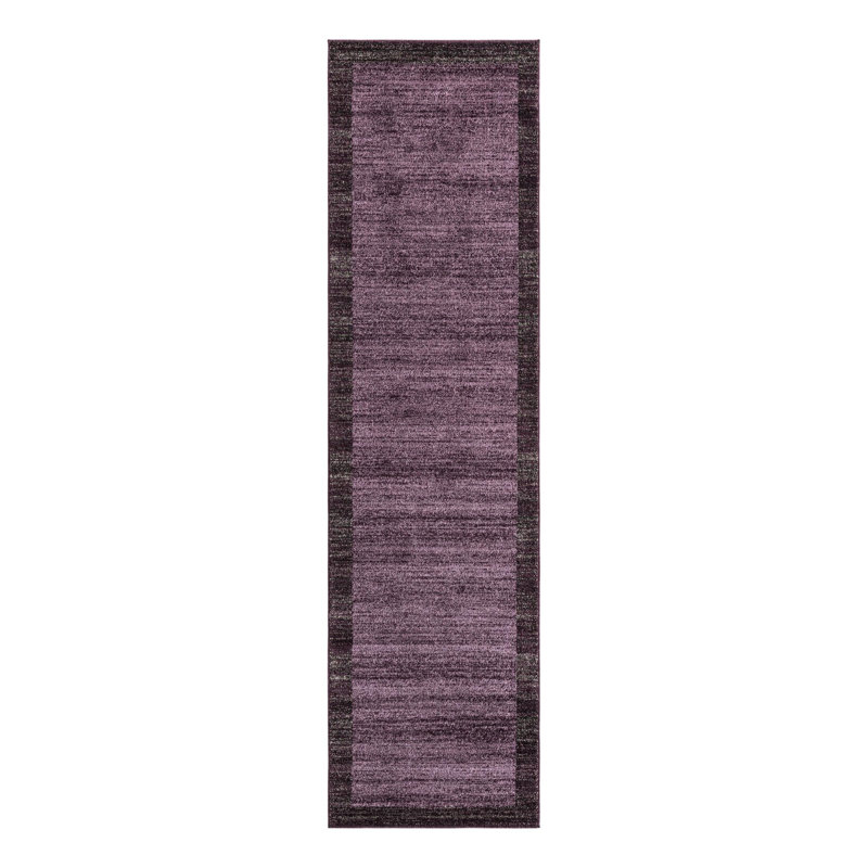 Tapis violet Hermina, Tapis de couloir 2 pi 7 po x 10 pi