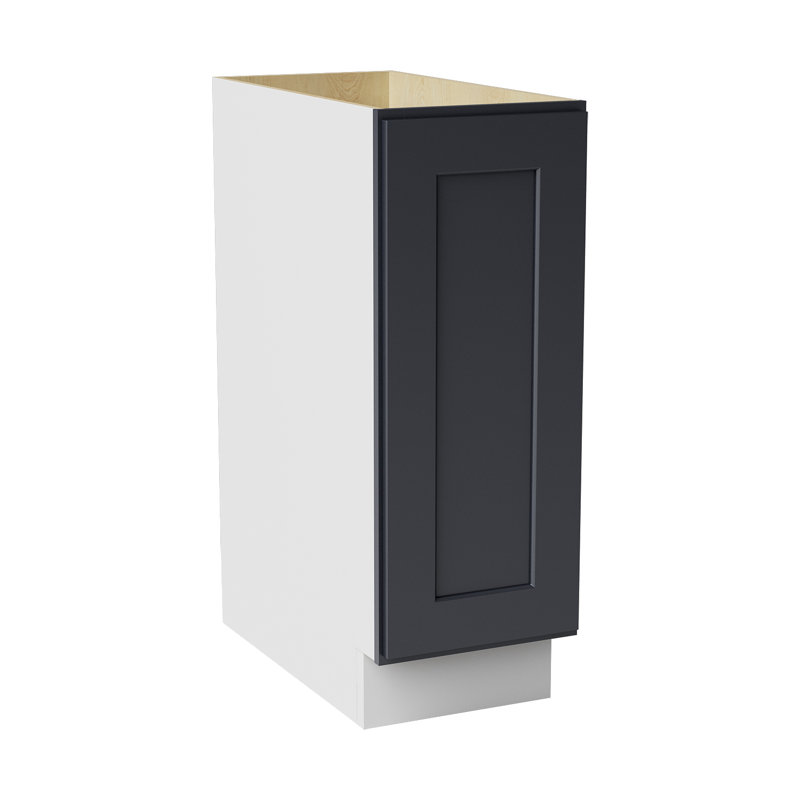 Armoire à épices Base, 12" W x 34.5" H x 24" D, Noir Shaker