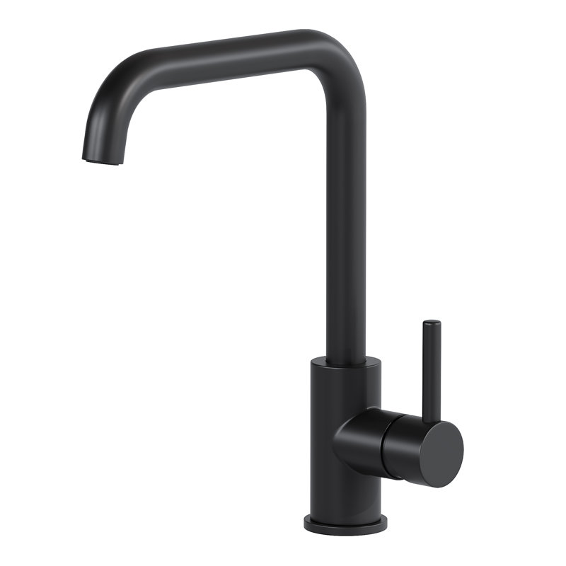 Single-Hole Single-handle Bathroom Faucet, Black