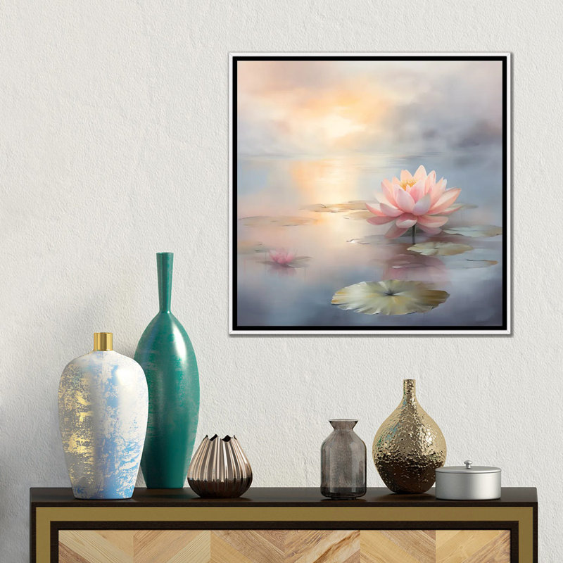 Perle du soir IV - reproduction d'art murale, H 18 po x l 18 po, Reproduction encadrée sans passe-partout, Blanc