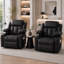 Fauteuil inclinable électrique pivotant avec fonction mémoire, rotation de 320 °, bascule douce, accoudoirs réglables et support pour téléphone-2106589114