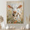 Doulton Cow Daisies With Hibiscus IV - Art mural sur toile de vache