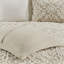 3 Piece Tufted Cotton Bedspread Set Taupe King/Cal King