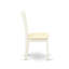 Ensemble de mobilier de salle à manger 5 pièces comprenant une table de cuisine carrée et 4 chaises en lin, blanc lin-1126533468