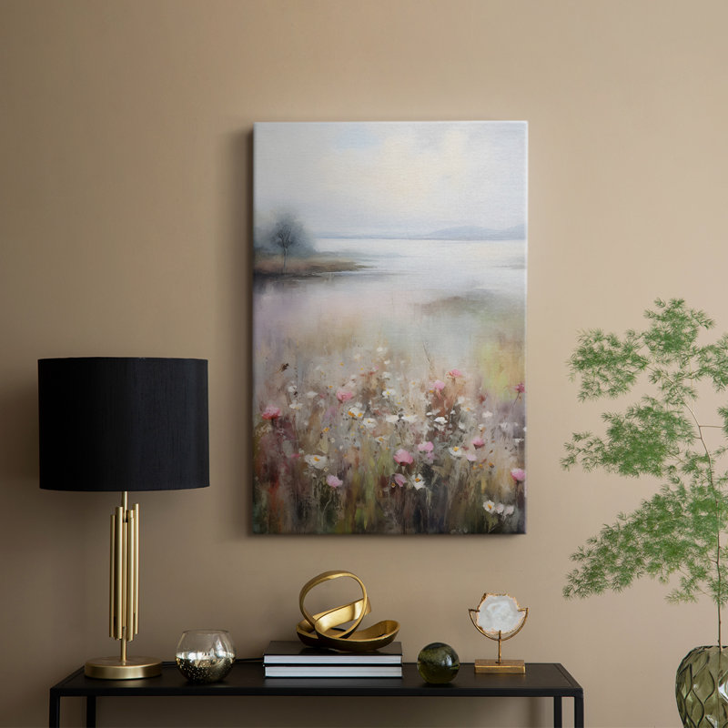 Imprimé floral rétro CCxxxx - galerie Cavas sur mesure, H 60 po x l 40 po