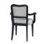 Ensemble de 2 fauteuils de salle à manger rembourrés au fini, chaises d'appoint traditionnelles en tissu avec dossier incurvé et accoudoirs rembourrés-1653095389