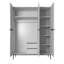 Alidia 3 Door Manufactured Wood Wardrobe-48782431