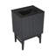 Meuble-lavabo autoportant 24 po Bosse en chêne noir avec comptoir central à 3 trous Bosse-121676152-105940852-105940854
