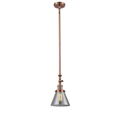 Luminaire suspendu conique à 1 lumière Harbert