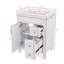 Meuble-lavabo 24 po avec lavabo en céramique, petite armoire avec 2 tiroirs et tablette réglable-1237536843