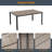 Jonko Rectangular Metal Outdoor Dining Table , 59.1'' in. W 35.5'' in. D