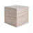 Outdoor/Indoor Square Travertine Lightweight Concrete Side Table