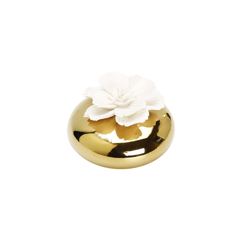 Diffuseur en relief avec fleur blanche dimensionnelle, "Muguet"