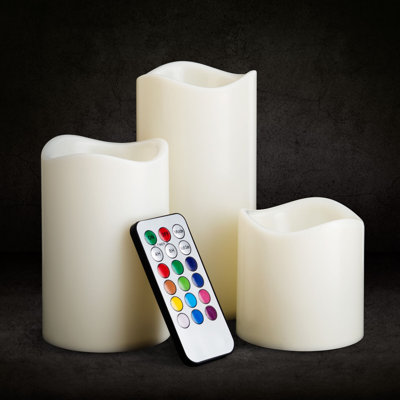 Unscented Flameless Pillar Candle