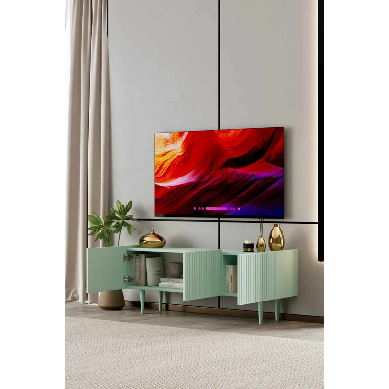 Meuble télé, 11.42" H x 47.24" W x 7.87" D, Mint