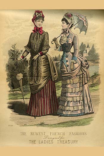 Buyenlarge Newest French Fashions 1884 By Warren Print 