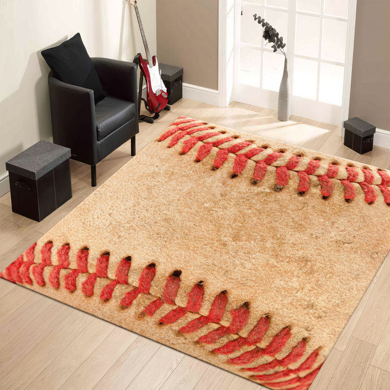 Large Soft Pile Printed Rug with Intricate Floral Design for Elegant Home Interior Accent, Square 4'7"