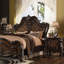 Tabouret de coiffeuse brun tendance avec capitonnage et garniture cloutée sans pied