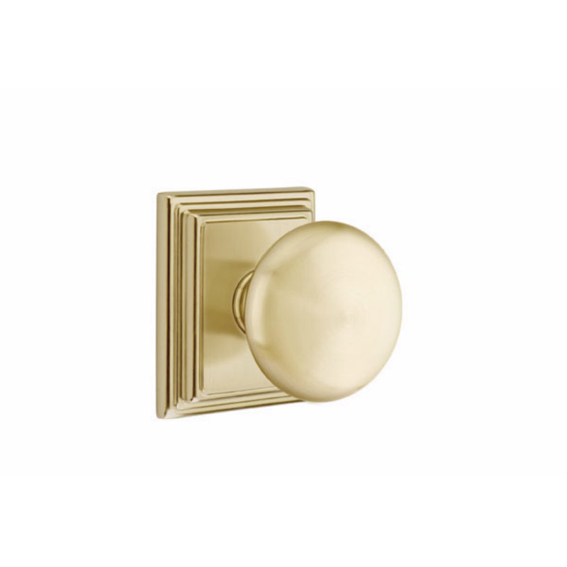 Ensemble de boutons de passage Emtek avec rosette Wilshire et bouton Providence