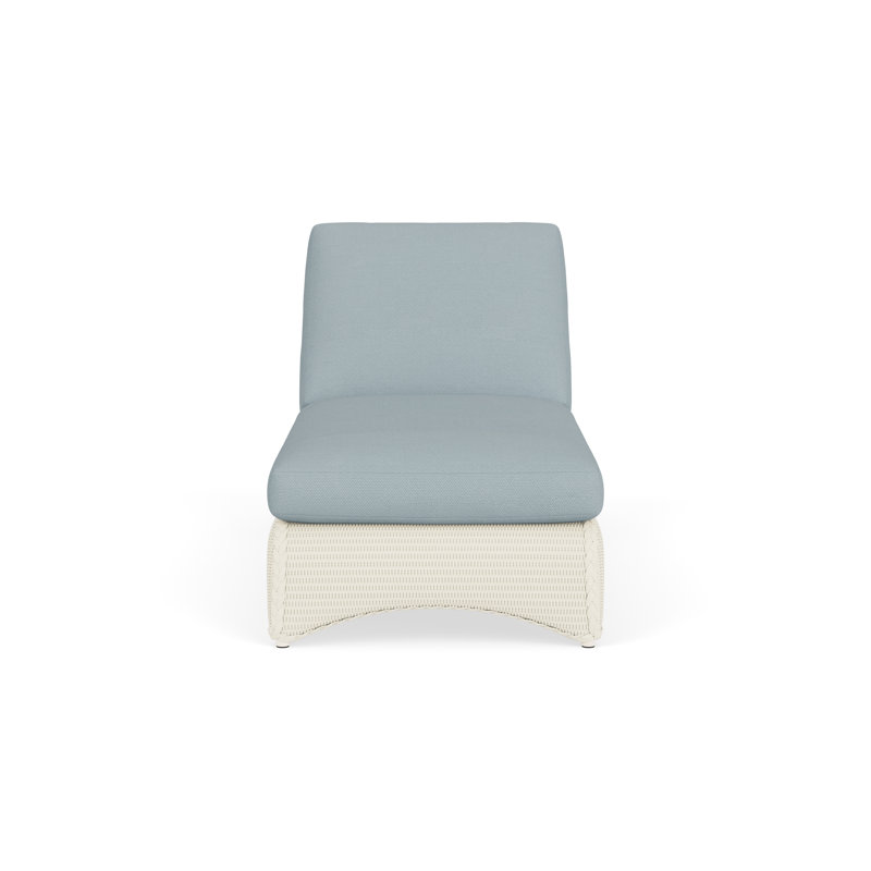 Loom Outdoor Chaise Lounge, White, Kadogo Lake