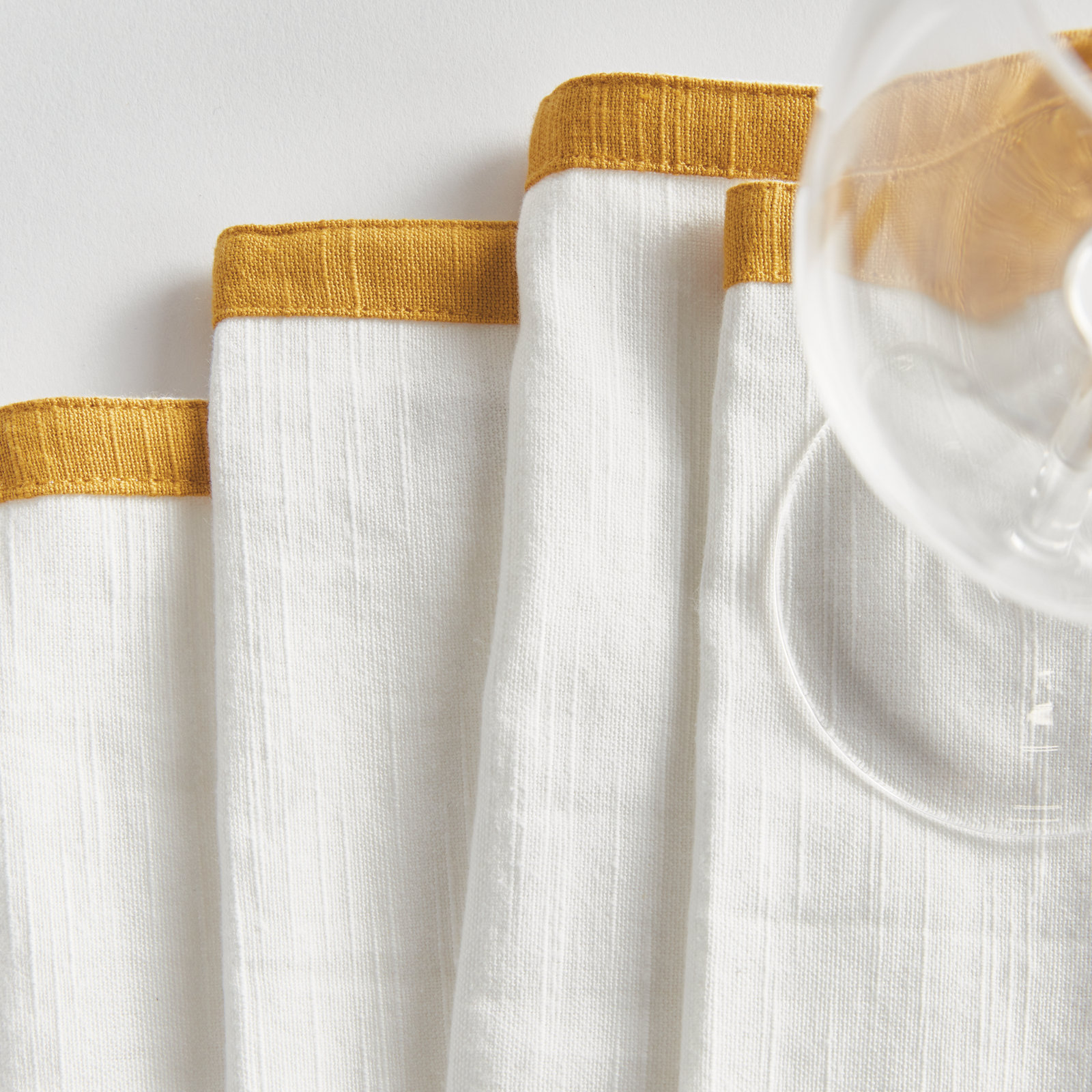 Iggy Reversible Cotton Napkin, White