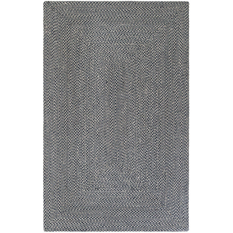Contemporary Aideen Area Rug Navy Blue, Rectangle 5'1" x 8'