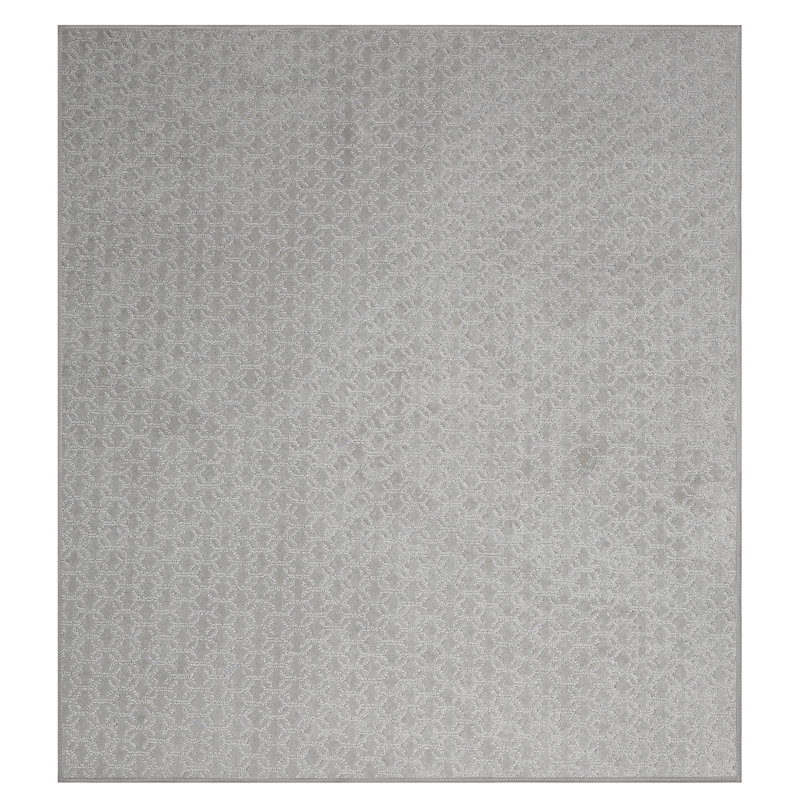 Tapis géométrique gris, Carré 9 pi