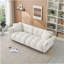 Canapé en tissu de 93,70 pouces de long, avec deux coussins assortis et trois sièges spacieux et confortables, pour le salon de bureau -386179275