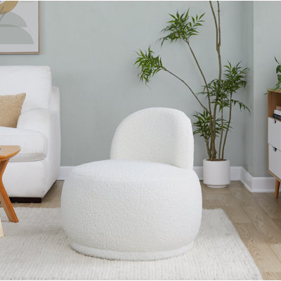Alara Side Chair with Sherpa Fabric