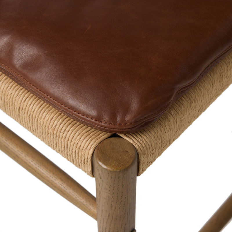 Brielle Stool W/ Cushion-Broadway Dune-Counter, Dulane Mahogany