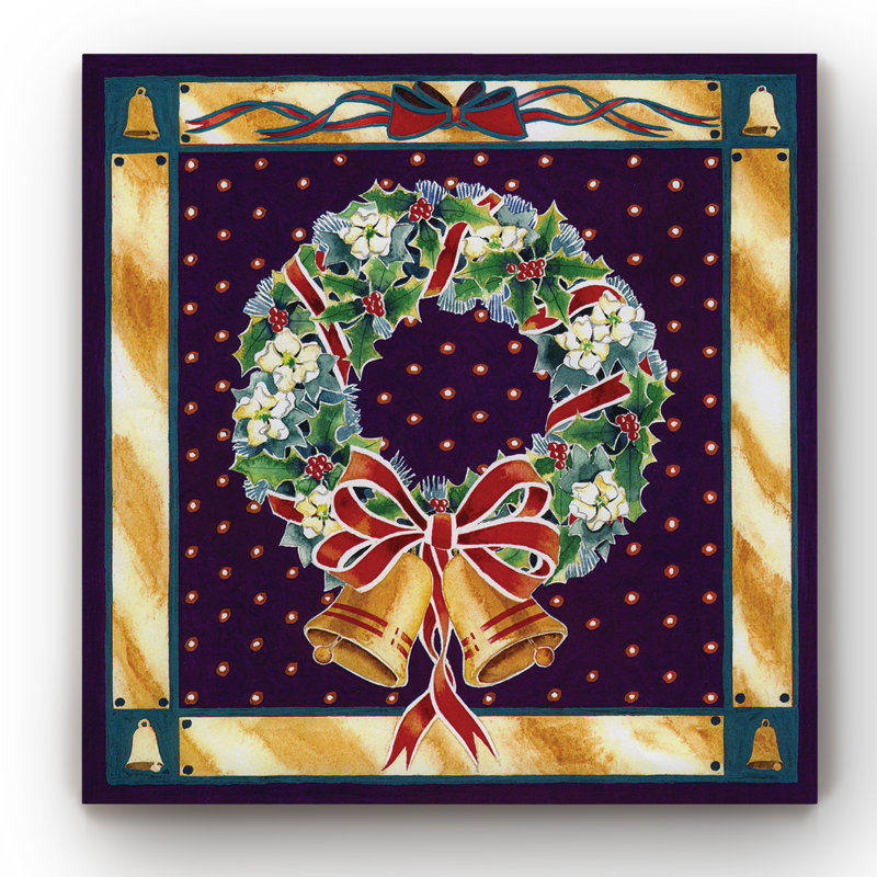 Couronne - reproduction sur toile tendue, H 40 po x l 40 po x P 1 po