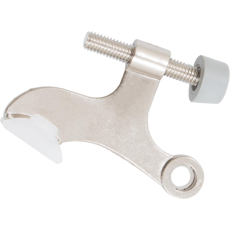 Zinc Hinge Pin Stop, Satin Nickel
