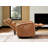 Wyat Sia Geniune Leather Swivel Power Recliner-111633096