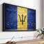 Drapeau de la Barbade, impression sur toile Graffiti-1345882521